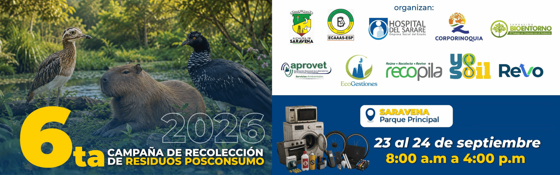 6ta Campaña de Recolección de Residuos Posconsumo Saravena