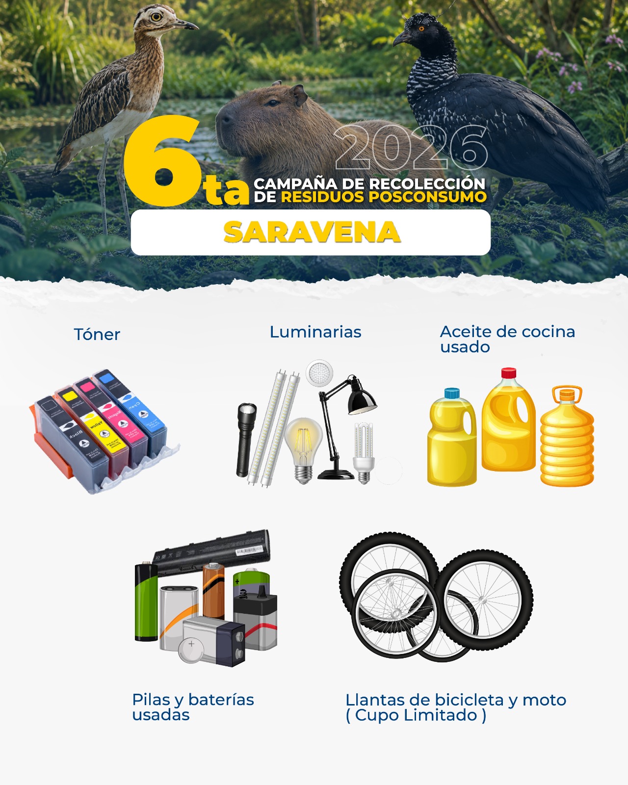 6ta Campaña de Recolección de Residuos Posconsumo Saravena