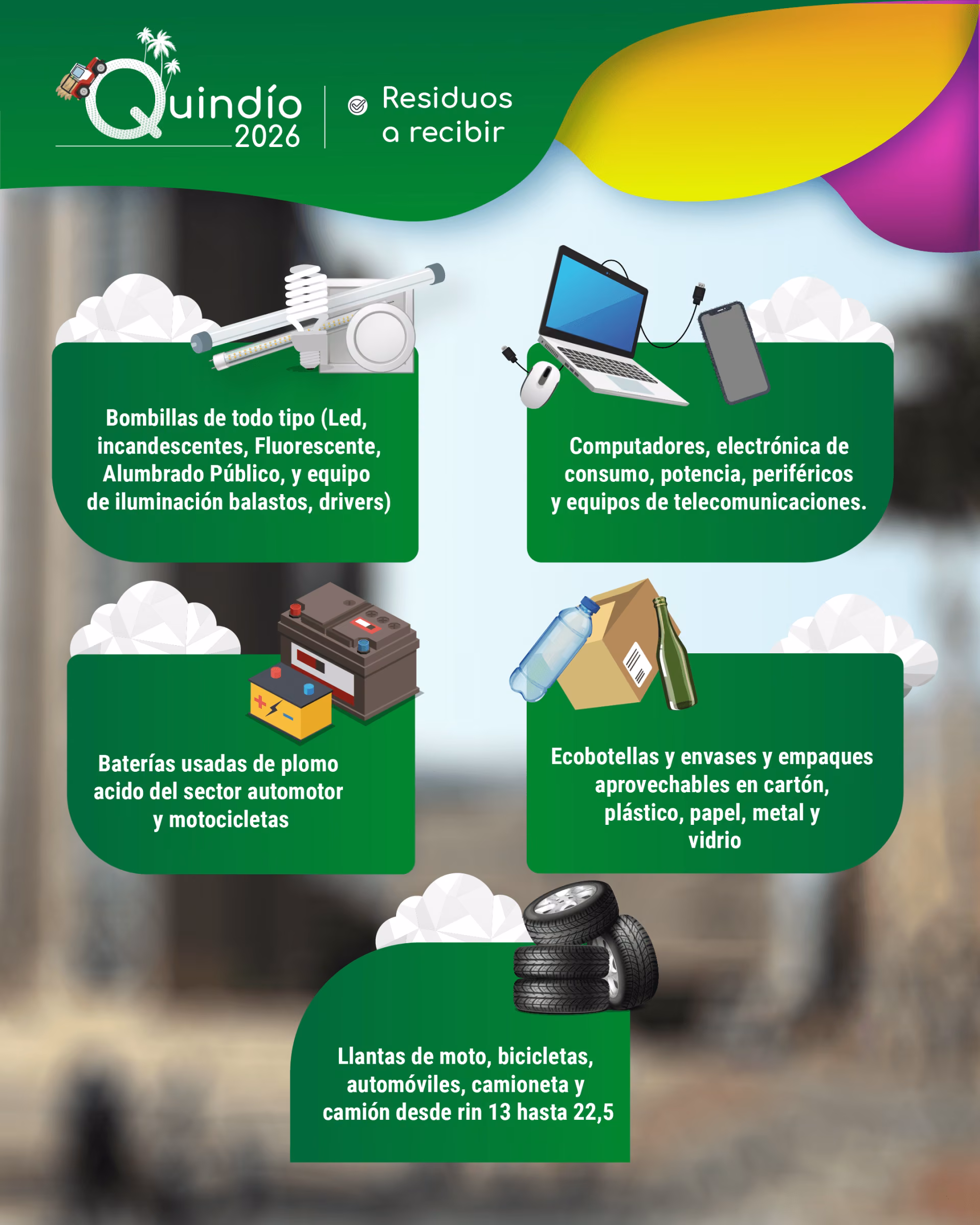 XIV Jornada de recolección de residuos Posconsumo Quindio